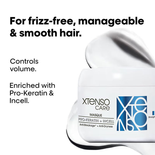 L'Oreal Professionnel Xtenso Care Masque, Frizz-Free Smooth Hair With Pro-Keratin & Incell