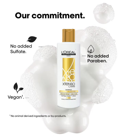 L'Oreal Professional Xtenso Care Sulfate-Free Shampoo for Frizz-Free, Shiny & Manageable Hair - 250ml