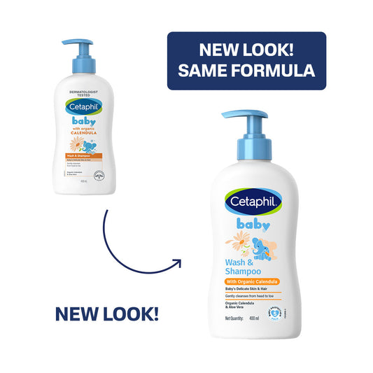Cetaphil Baby Wash & Shampoo with Organic Calendula(400ML)