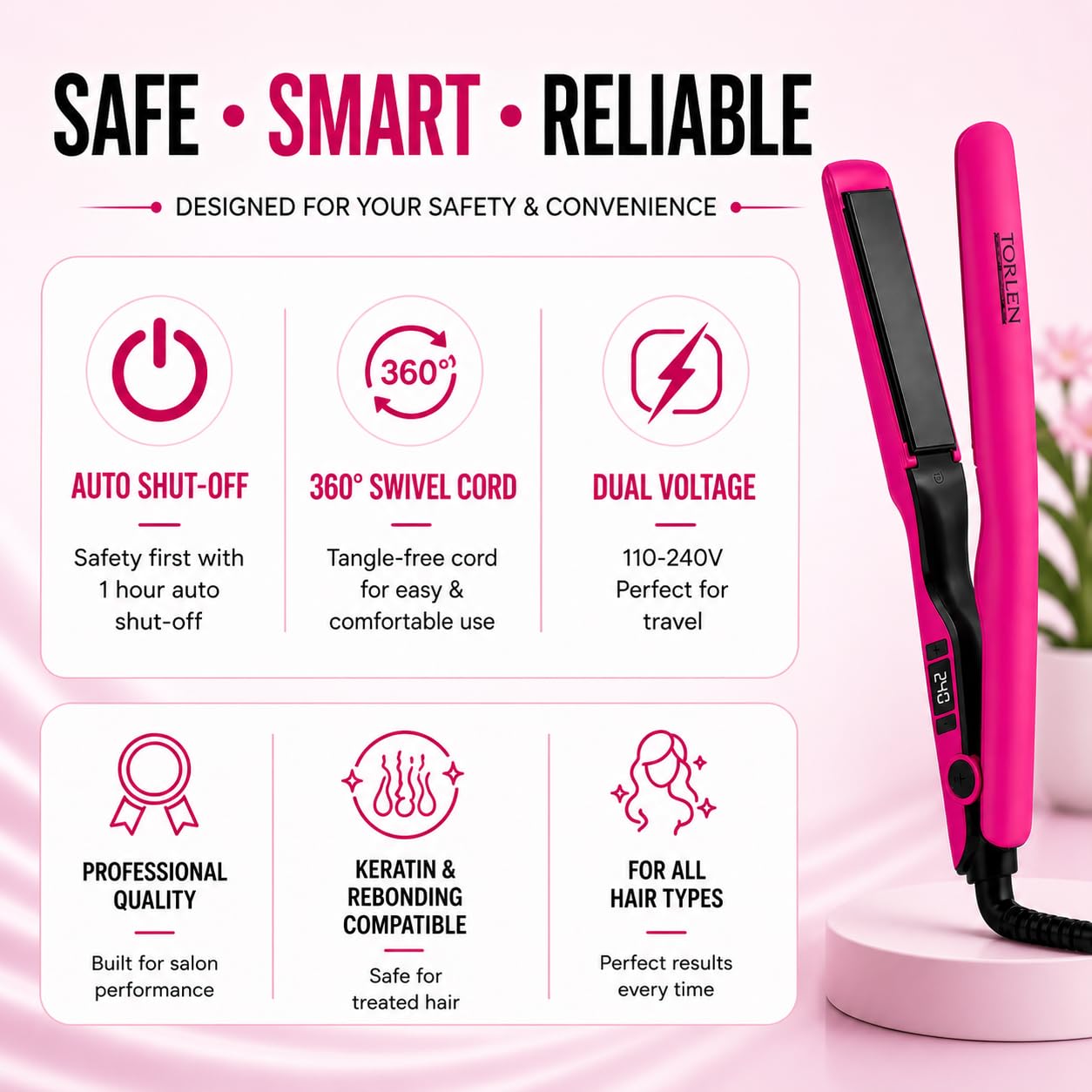 TORLEN Signature Pro Hair Straightener 043