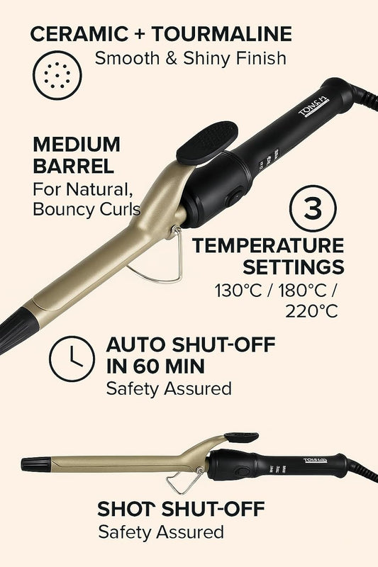 TORLEN PROFESSIONAL Hair Curler Iron 25mm