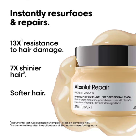 L'OREAL PROFESSIONNAL Absolut Repair Mask for Dry and Damaged Hair with Protein & Omega 9
