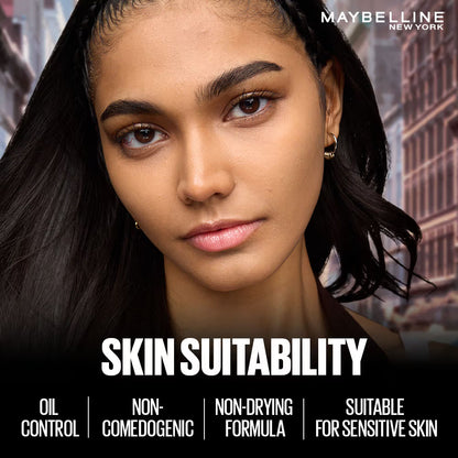 Maybelline New York Super Stay Flex Powder Foundation Compact-30H Full Cover-for Oily Skin