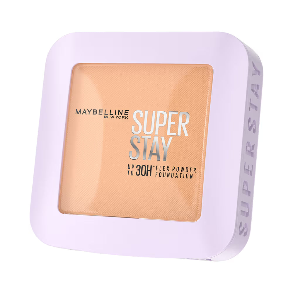 Maybelline New York Super Stay Flex Powder Foundation Compact-30H Full Cover-for Oily Skin