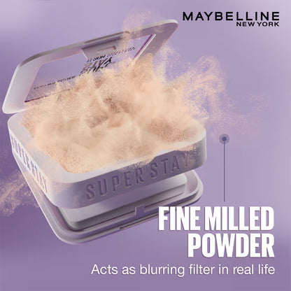 Maybelline New York Super Stay Flex Powder Foundation Compact-30H Full Cover-for Oily Skin