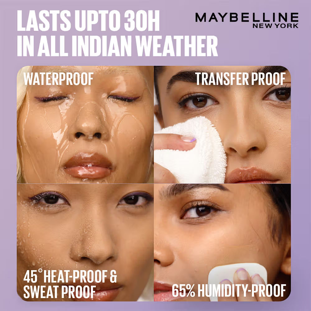 Maybelline New York Super Stay Flex Powder Foundation Compact-30H Full Cover-for Oily Skin