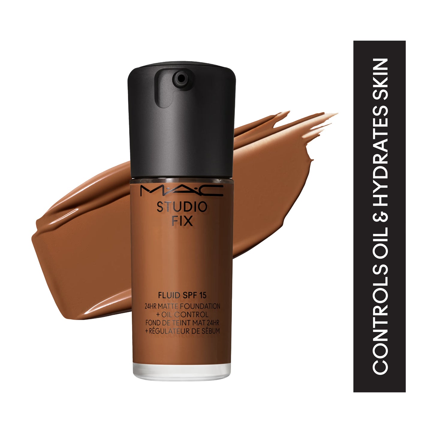 M.A.C Studio Fix Fluid SPF 15 Soft Matte Foundation With Hyaluronic Acid - C40