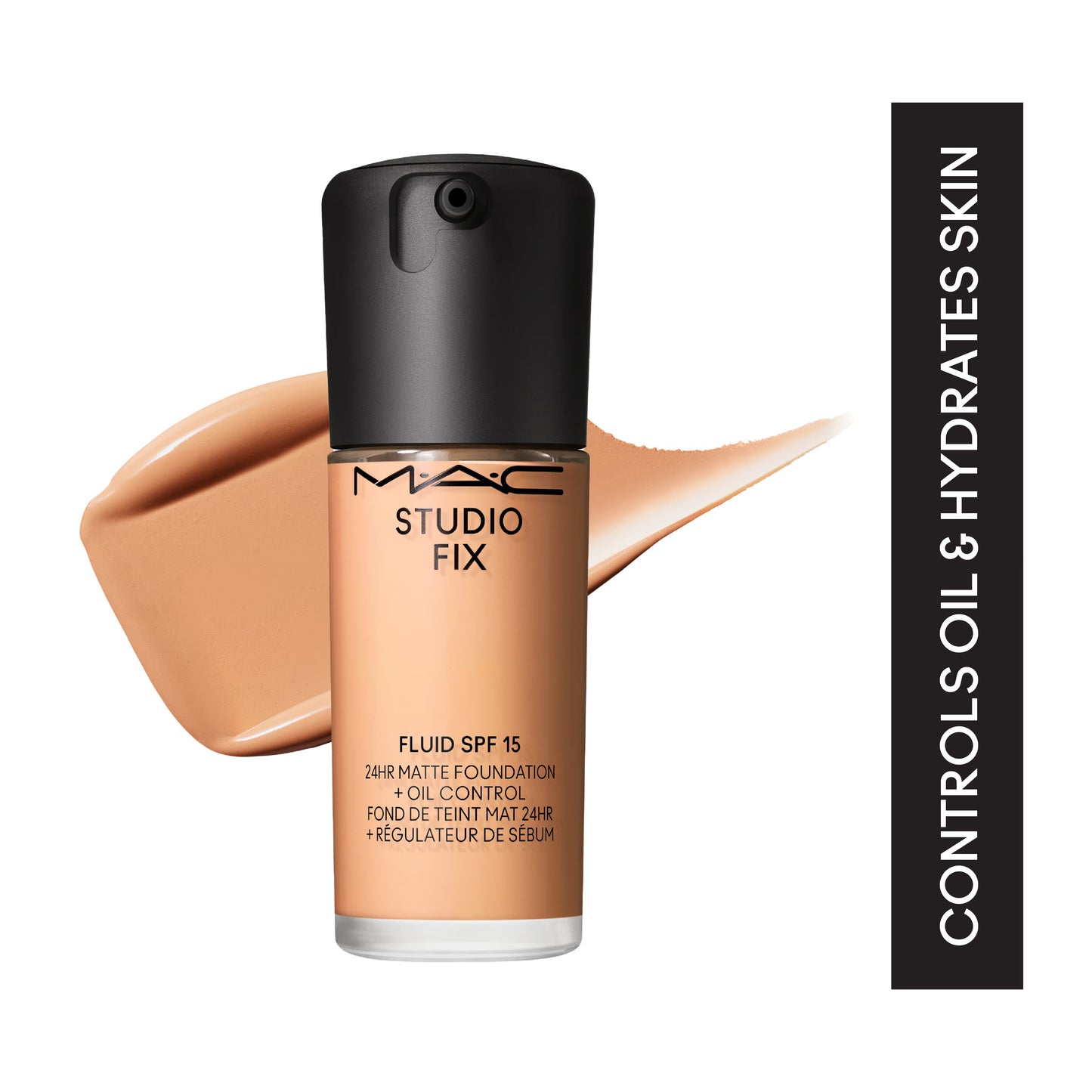 M.A.C Studio Fix Fluid SPF 15 Soft Matte Foundation With Hyaluronic Acid - C40