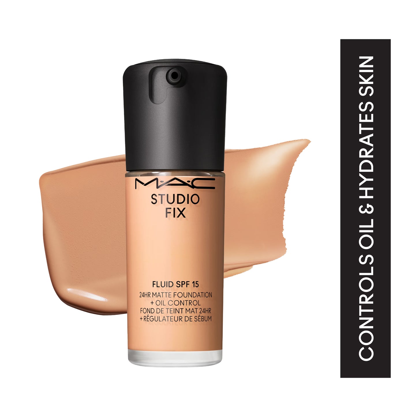 M.A.C Studio Fix Fluid SPF 15 Soft Matte Foundation With Hyaluronic Acid - C40