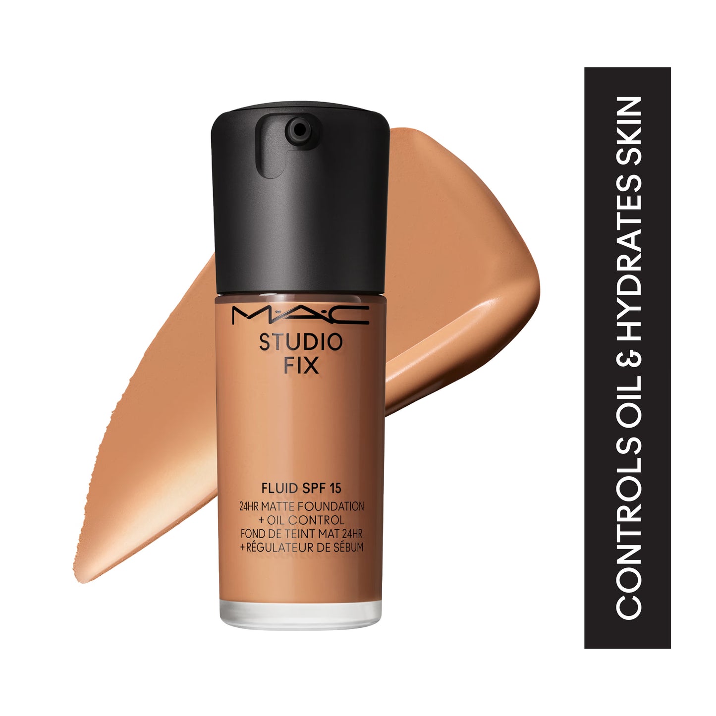 M.A.C Studio Fix Fluid SPF 15 Soft Matte Foundation With Hyaluronic Acid - C40