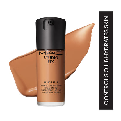 M.A.C Studio Fix Fluid SPF 15 Soft Matte Foundation With Hyaluronic Acid - C40