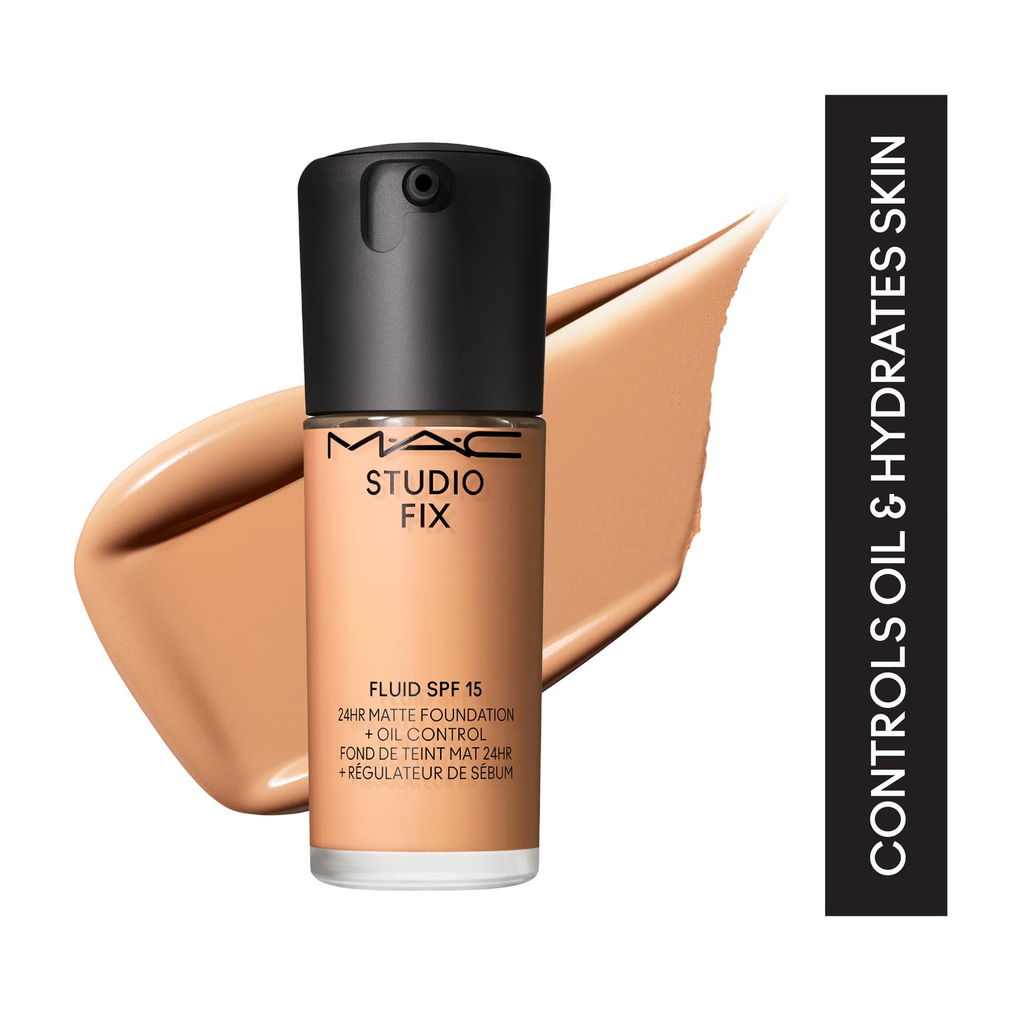 M.A.C Studio Fix Fluid SPF 15 Soft Matte Foundation With Hyaluronic Acid - C40