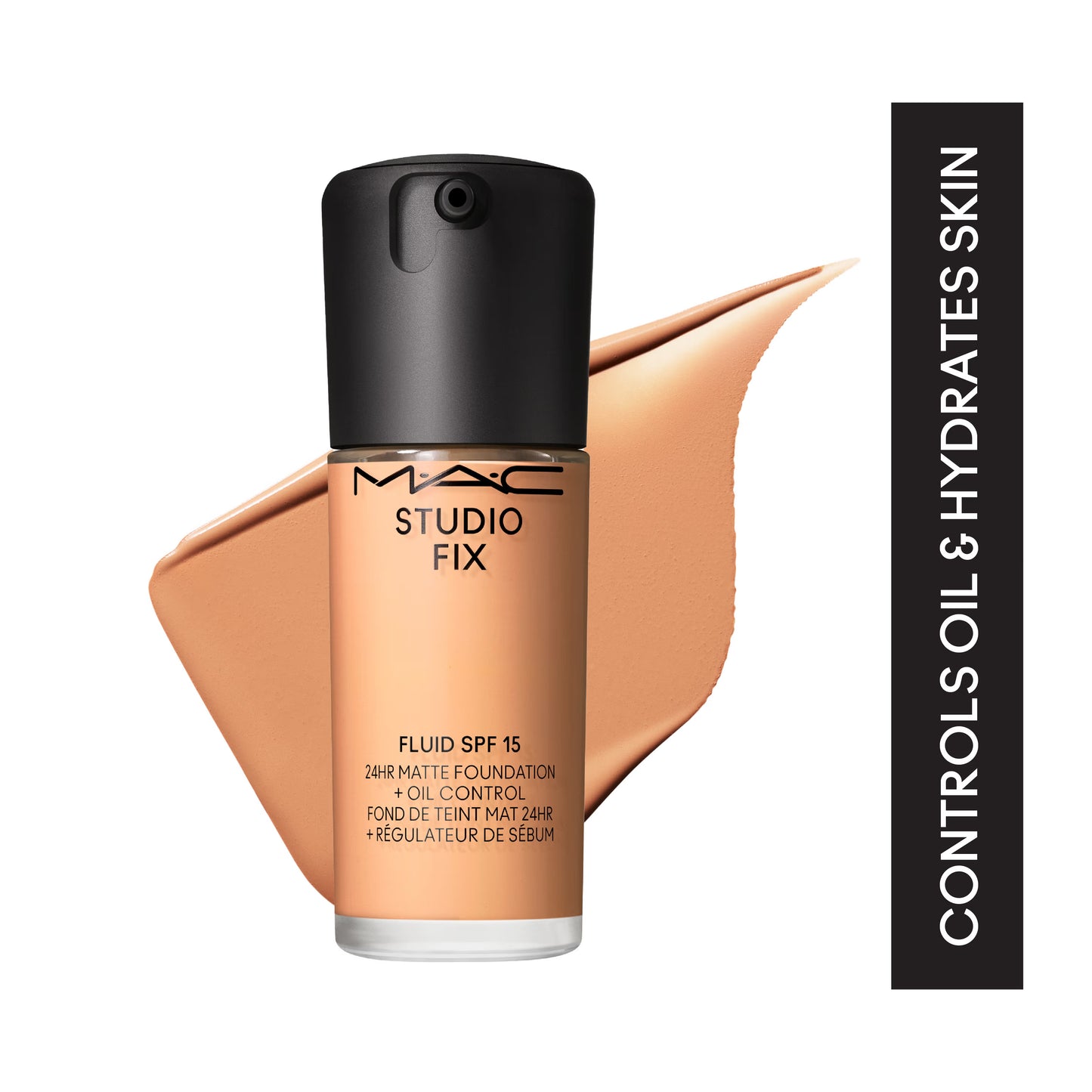 M.A.C Studio Fix Fluid SPF 15 Soft Matte Foundation With Hyaluronic Acid - C40
