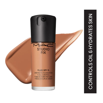 M.A.C Studio Fix Fluid SPF 15 Soft Matte Foundation With Hyaluronic Acid - C40