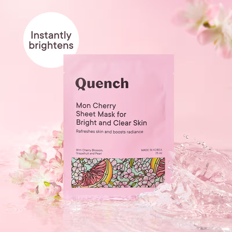 Quench Brightening Sheet Mask with Cherry Blossom