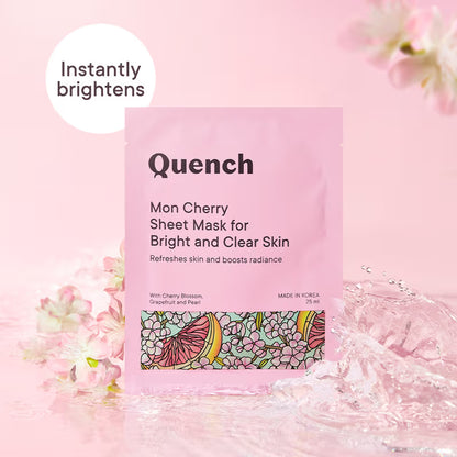 Quench Brightening Sheet Mask with Cherry Blossom