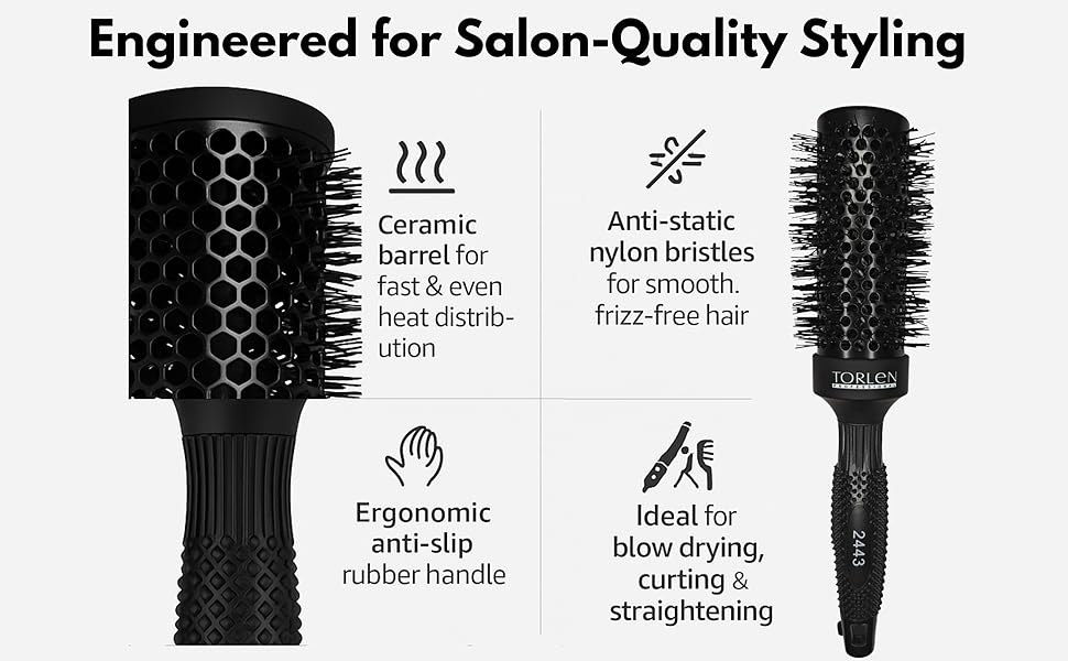 TORLEN PROFESSIONAL- Blow Dry Hair Brush 2425