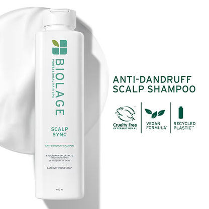 Biolage Scalp Sync Anti-Dandruff Shampoo with Piroctone Olamine, Balances scalp upto 72HRS