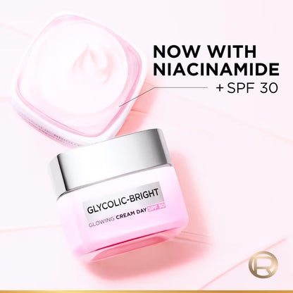 LOreal Paris Glycolic Bright Day Cream With SPF 30 (50ml)