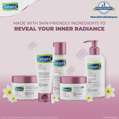 Cetaphil Bright Healthy Radiance Creamy Cleanser, with Niacinamide, For Uneven Skin Tone