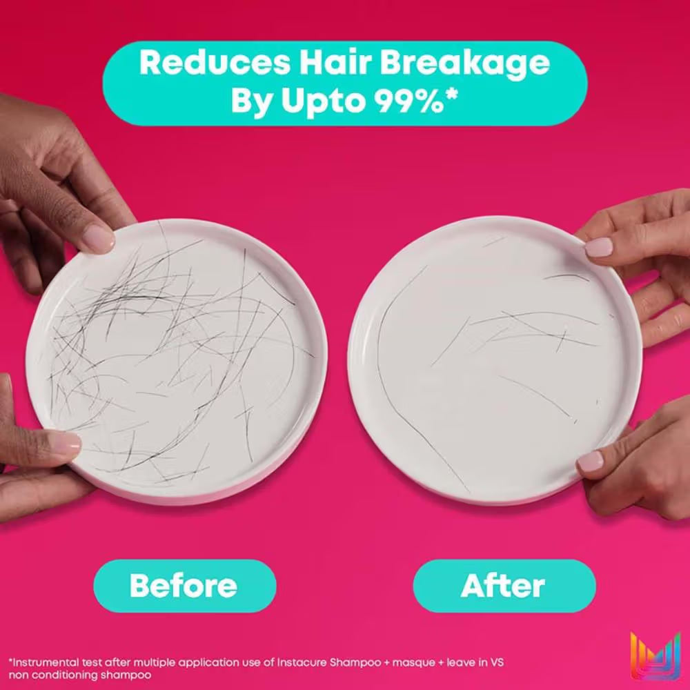 Matrix InstaCure Liquid Protein Shampoo for Damaged Hair, Reduce Split Ends, Breakage, Paraben Free