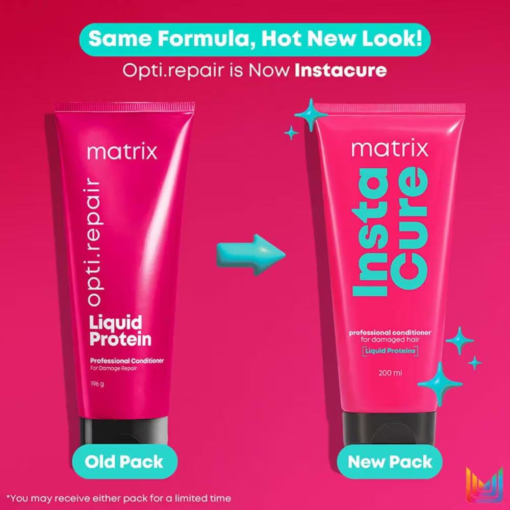 Matrix InstaCure Liquid Protein Conditioner for Damaged Hair, Reduced Split Ends & Breakage