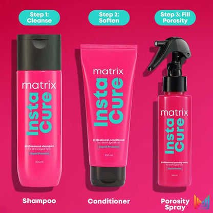 Matrix InstaCure Liquid Protein Conditioner for Damaged Hair, Reduced Split Ends & Breakage
