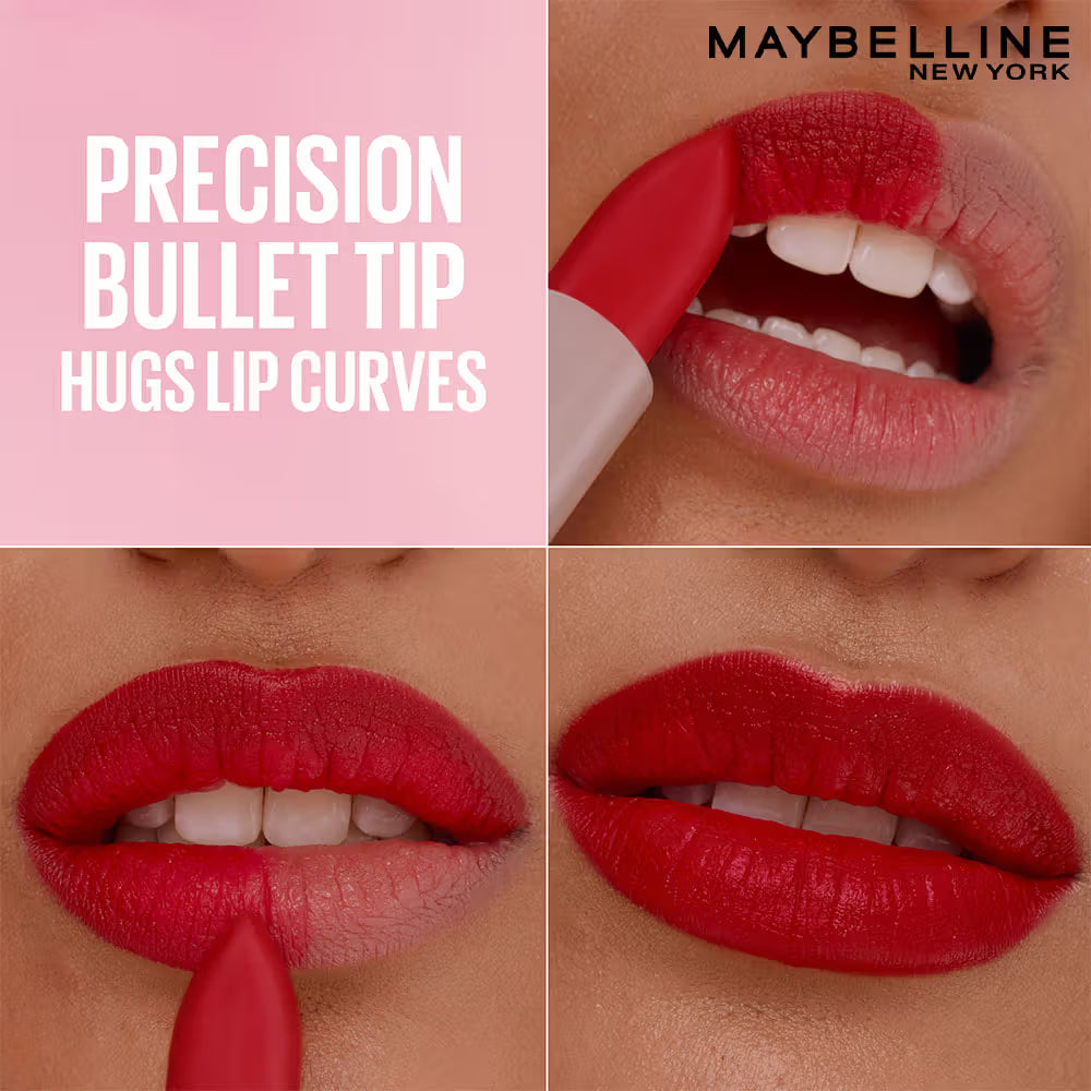 Maybelline Serum Matte Lipstick - 8Hr hydration, One-Swipe Bold Color