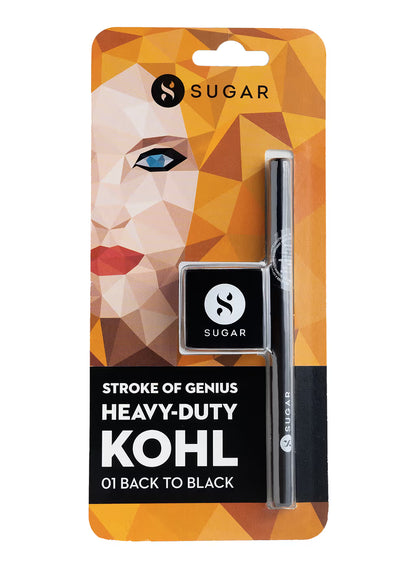 SUGAR Stroke Of Genius Heavy Duty Kohl With Free Sharpener