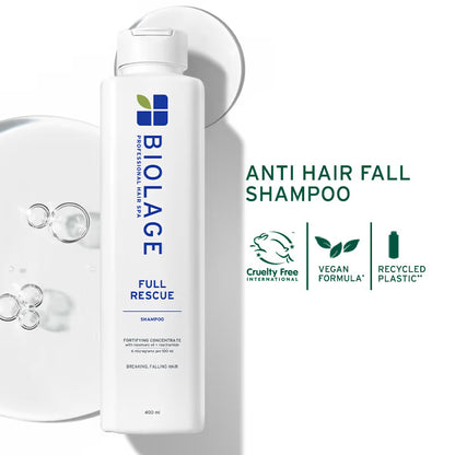 Biolage Full Rescue Anti-Hairfall Shampoo with Rosemary & Niacinamide - 74% Less Hairfall