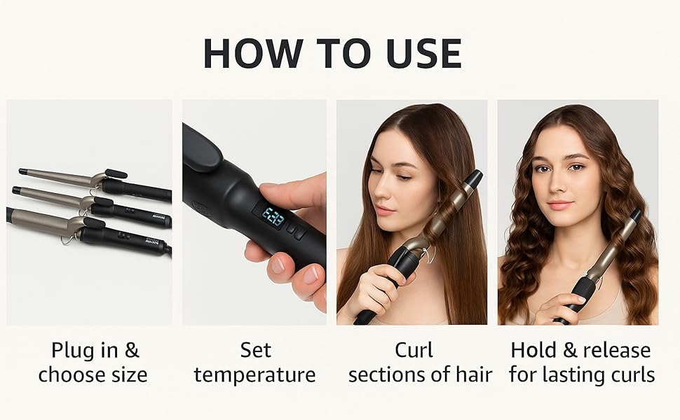 TORLEN PROFESSIONAL Hair Curler Iron 19mm