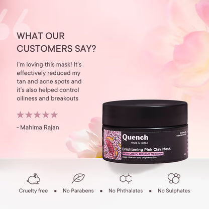 Quench Mon Cherry Brightening Pink Clay Mask