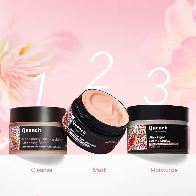 Quench Mon Cherry Brightening Pink Clay Mask