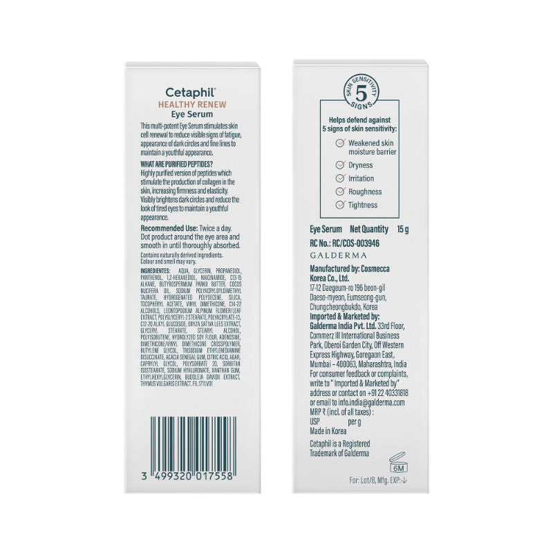 Cetaphil Healthy Renew Facial Serum with Purified Peptides, For Firmness & Barrier Protection