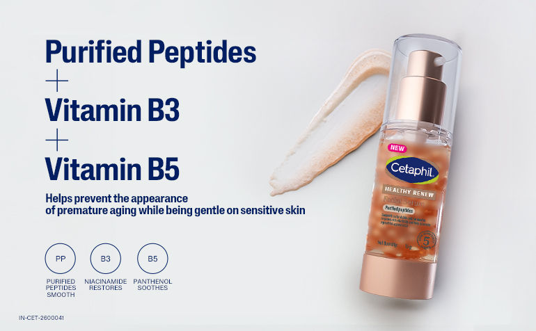 Cetaphil Healthy Renew Facial Serum with Purified Peptides, For Firmness & Barrier Protection
