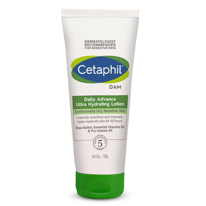 Cetaphil DAM Daily Advance Ultra Hydrating Lotion with Shea Butter & Niacinamide for Sensitive Skin