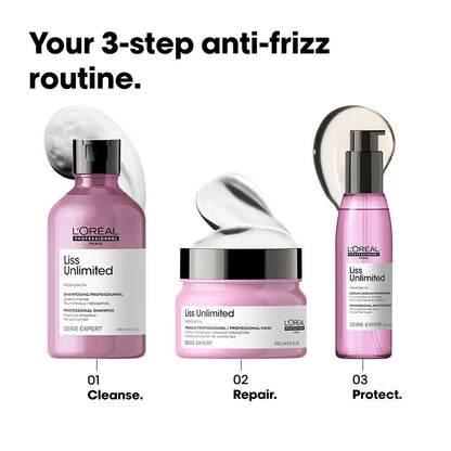 L'Oréal Professionnel Liss Unlimited Shampoo, Upto 96 hours of frizz control, With Pro-Keratin