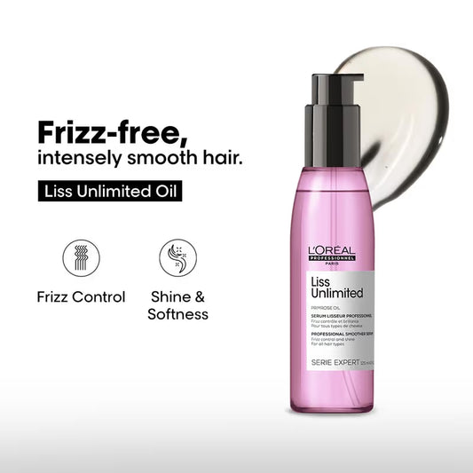 L'Oréal Professionnel Liss Unlimited Leave-In Serum for Frizz Free Hair and Intense Smoothing