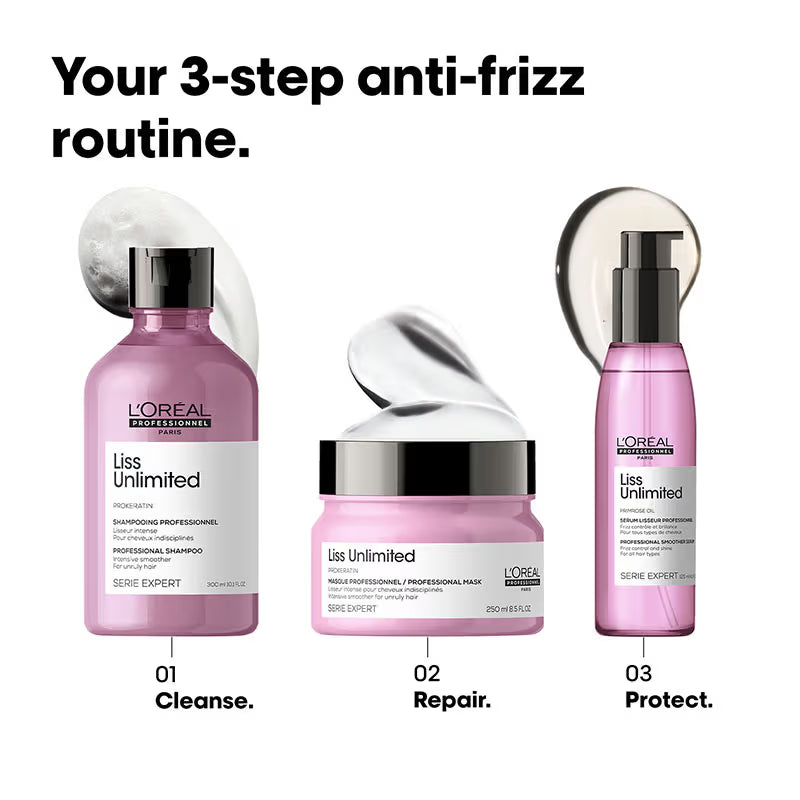 L'Oréal Professionnel Liss Unlimited Leave-In Serum for Frizz Free Hair and Intense Smoothing