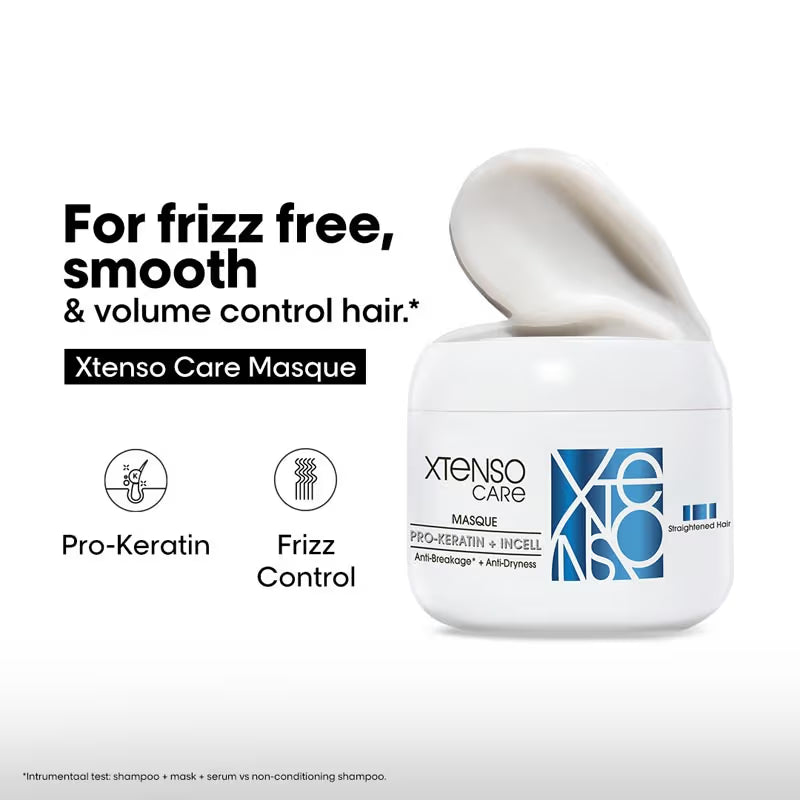 L'Oreal Professionnel Xtenso Care Masque, Frizz-Free Smooth Hair With Pro-Keratin & Incell