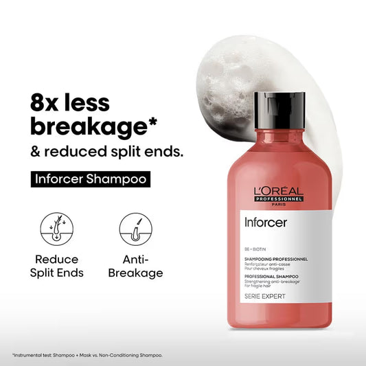L'Oréal Professionnel Inforcer Shampoo for Reduced Hair Breakage & Split ends, With Biotin