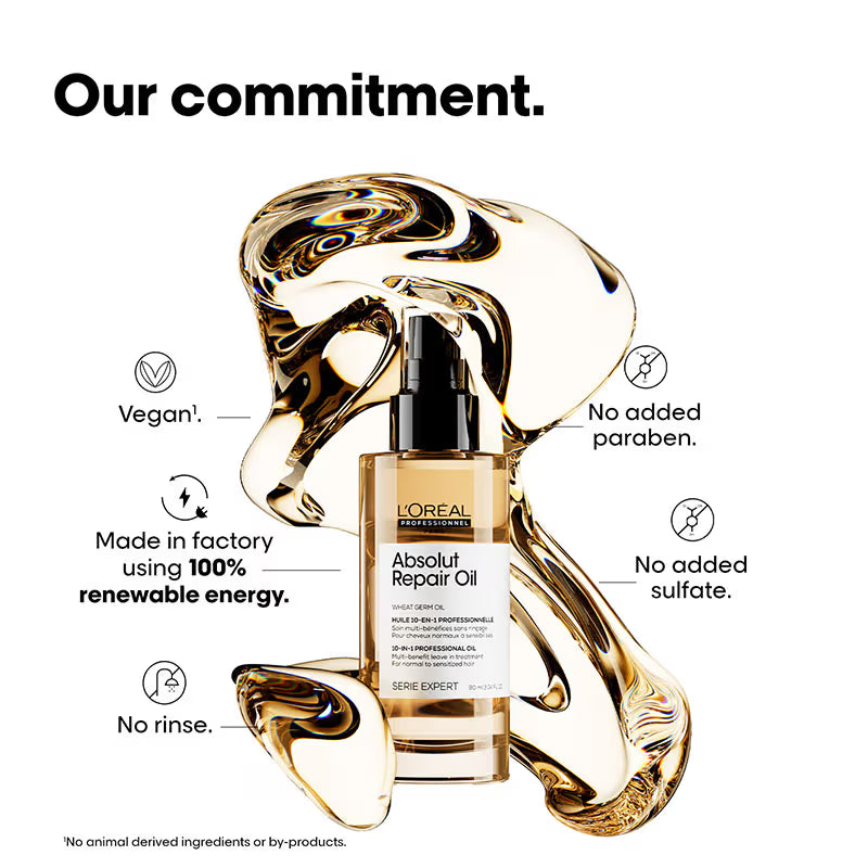 L'Oréal Professionnel Absolut Repair 10-in-1 Multi-Benefit Hair Serum For Dry And Damaged Hair