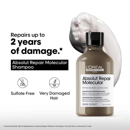 L'Oréal Professionnel Absolut Repair Molecular Sulfate-Free Deep Repair Shampoo