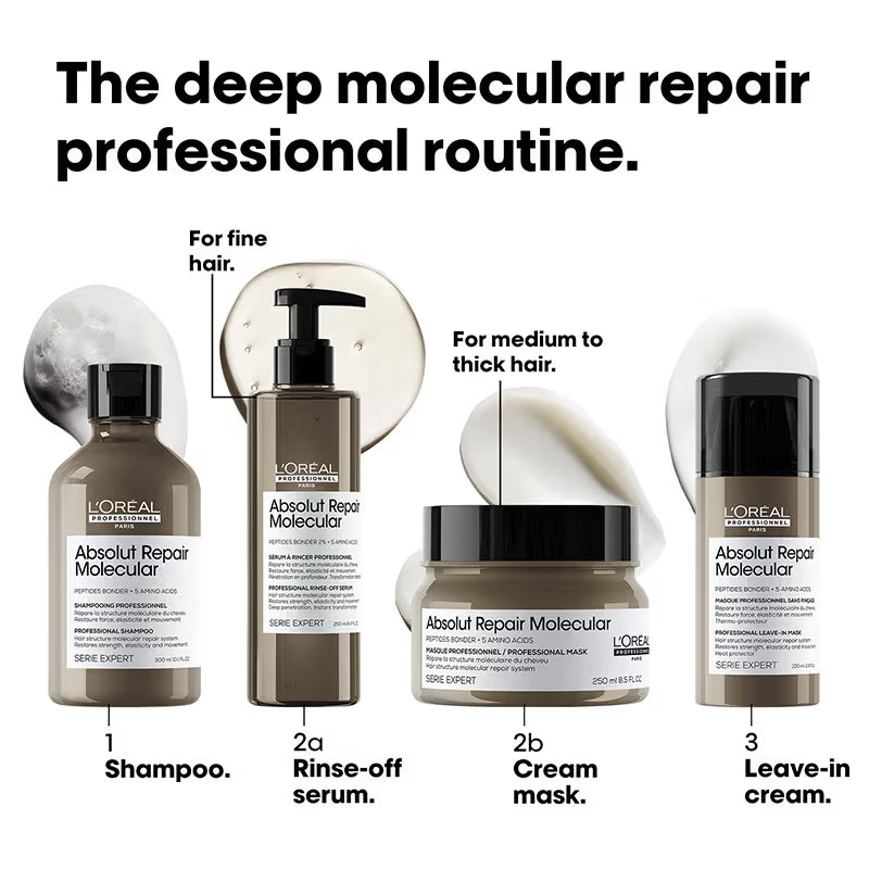 L'Oréal Professionnel Absolut Repair Molecular Deep Repair Rinse-Off Serum For Very Damaged Hair