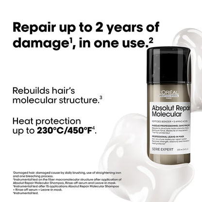 L'Oréal Professionnel Absolut Repair Molecular Deep Repairing Leave-In Cream For Very Damaged Hair