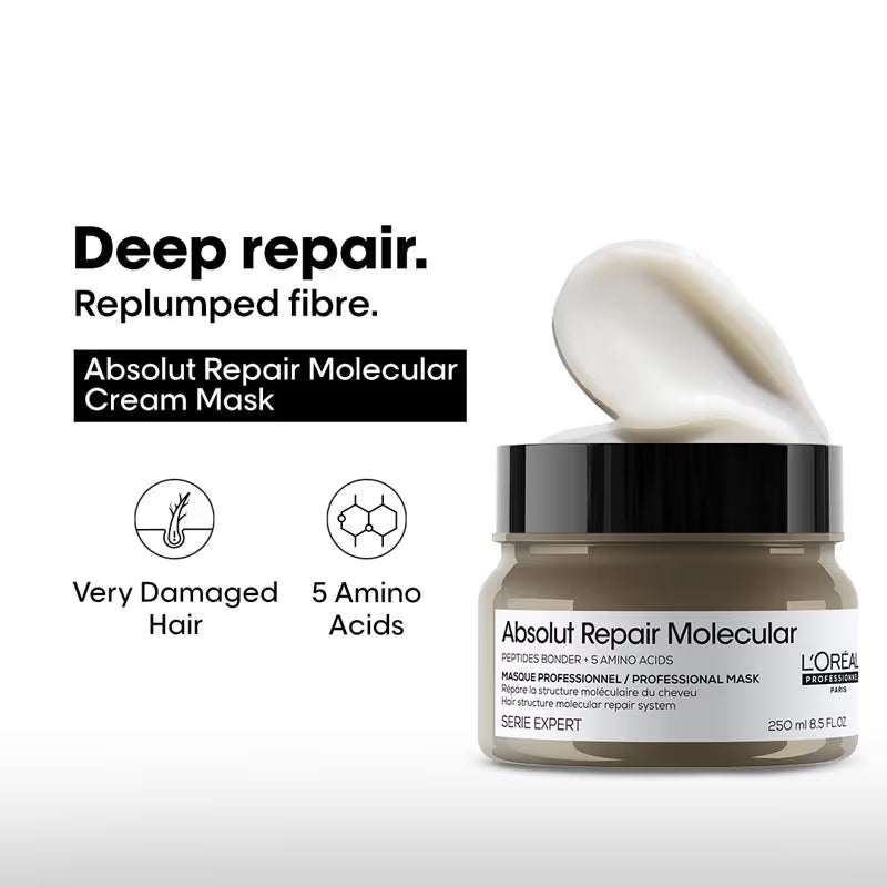 L'Oréal Professionnel Absolut Repair Molecular Deep Repairing Cream Mask For Very Damaged Hair