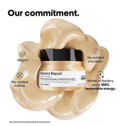 L'Oréal Professionnel Absolut Repair Mask For Dry and Damaged Hair With Protein & Omega-9