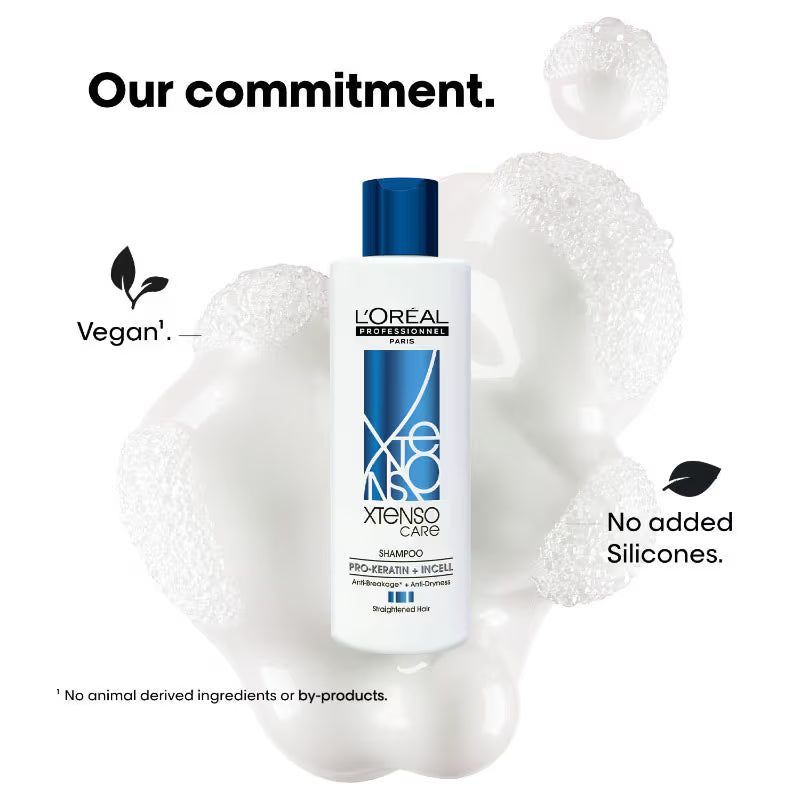 L'Oreal Professional Xtenso Care Shampoo for Frizz-Free, Smooth & Manageable Hair