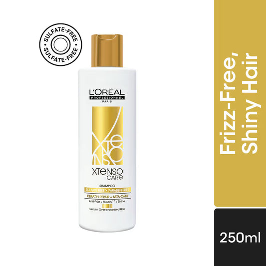 L'Oreal Professional Xtenso Care Sulfate-Free Shampoo for Frizz-Free, Shiny & Manageable Hair - 250ml