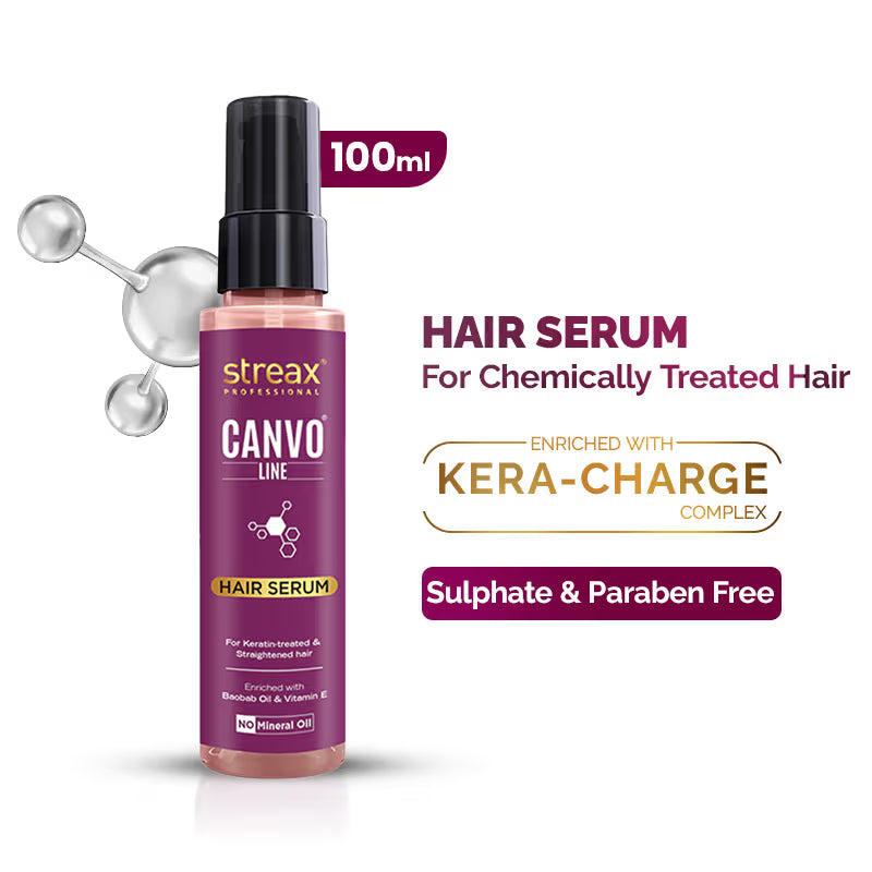 Streax Professional Canvoline Hair Serum for Dry & Frizzy Hair